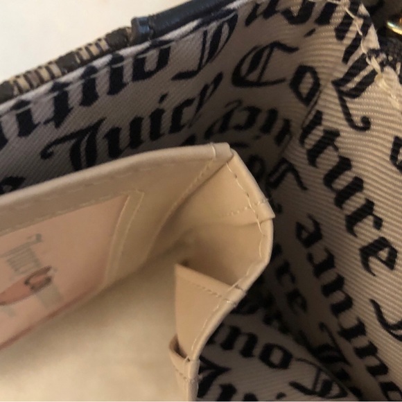 Juicy Couture Taupe Dark Brown Eastside Westside Small ZA Wallet Lock & Key NWT - Picture 13 of 16